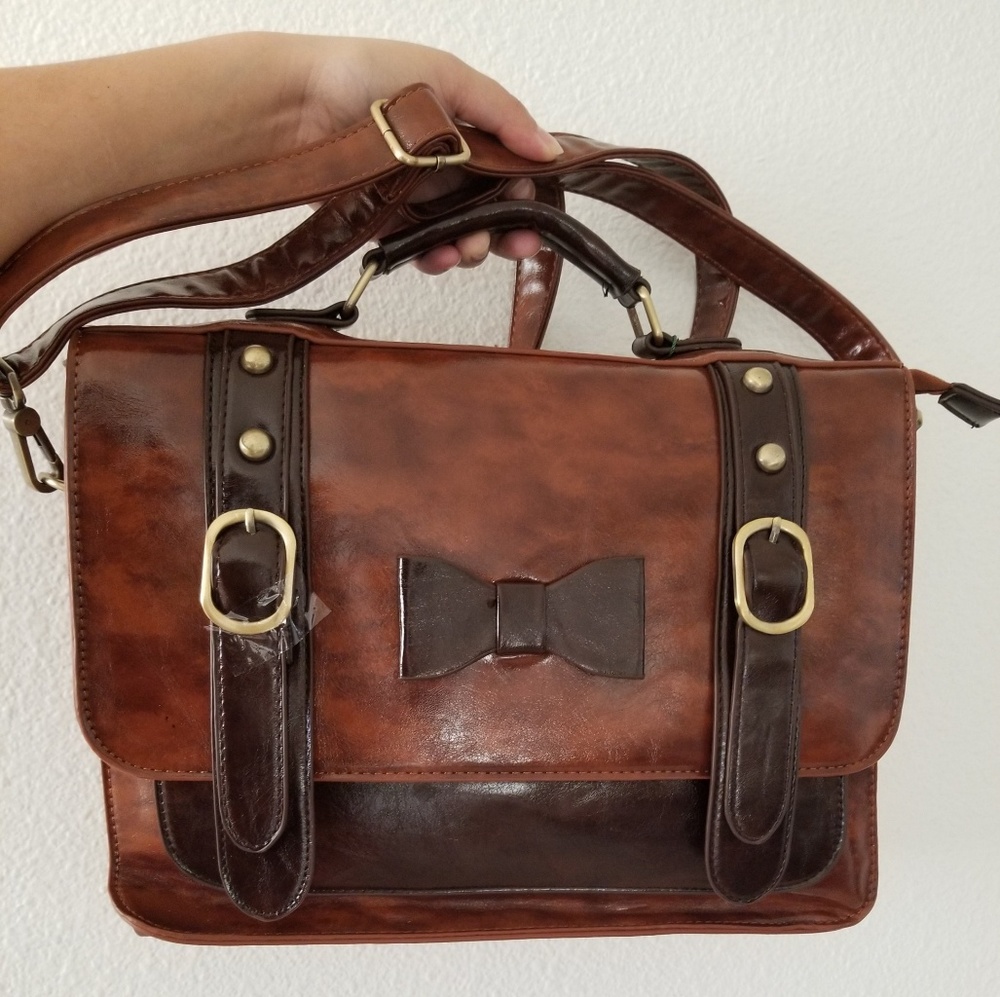 Leather satchel